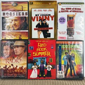 DVD MOVIE LOT 6 – My Cousin Vinny, Hoosiers, Radio + MORE Comedy Drama Sports Co